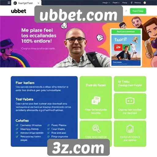 Análise da interface do usuário do site ubbet